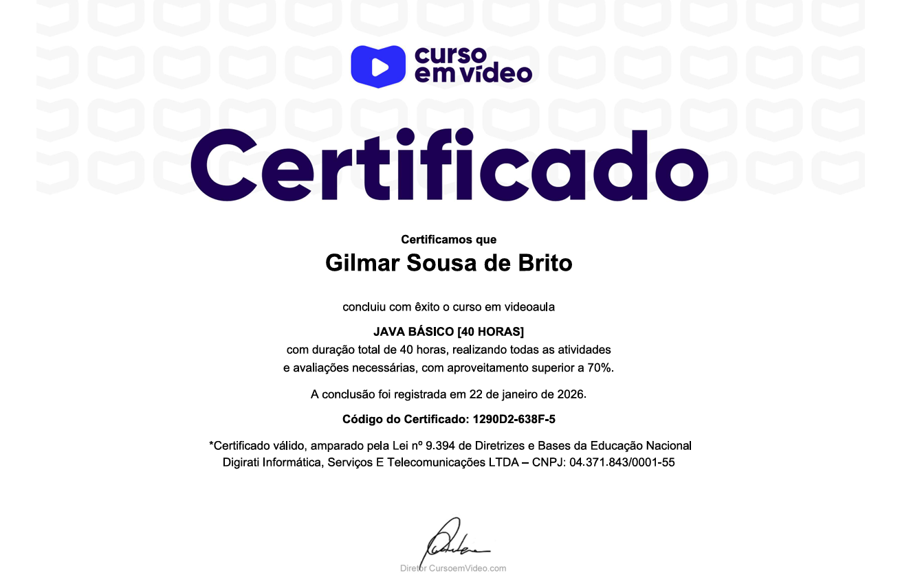 Desenvolvimento Java