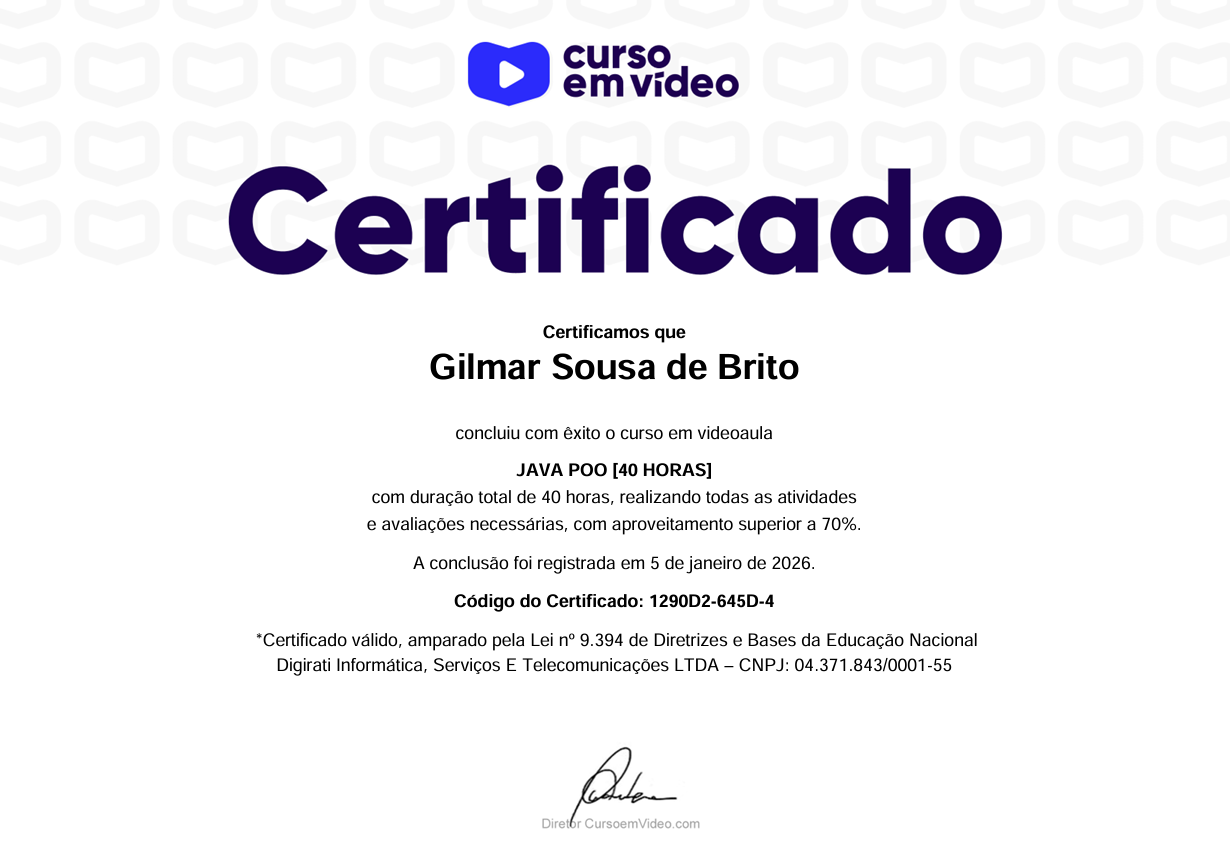 Programação Orientada a Objetos